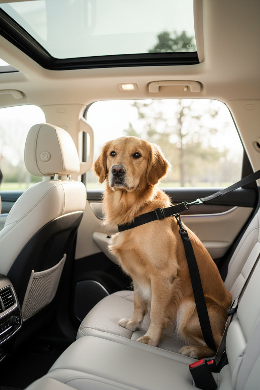 Pet Dog SEAT BELT Adjustable Travel Car Safety Harnesses Lead Restraint Strap