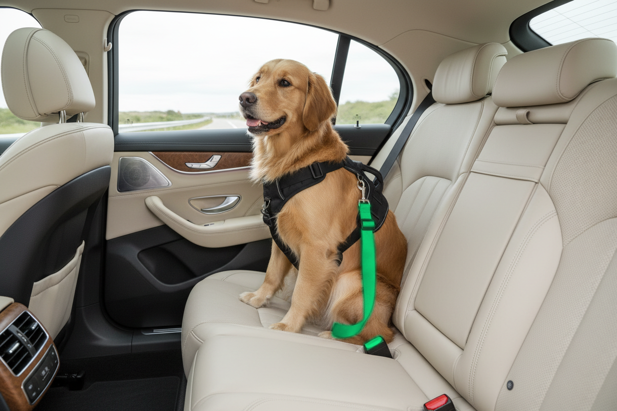 Calivo Safety Seat Belt - Adjustable Dog Car Seat Belt