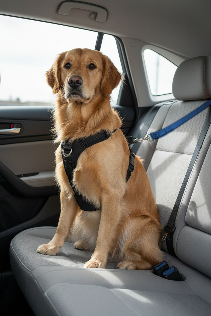 Calivo Safety Seat Belt - Adjustable Dog Car Seat Belt