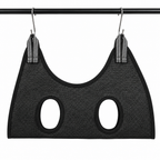 Black sling - mesh pet grooming sling in black