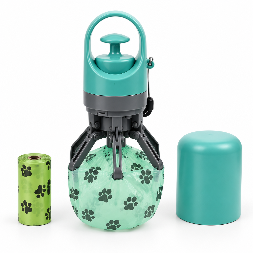 Calivo No-Touch Pooper Scooper with cap and bag rolls