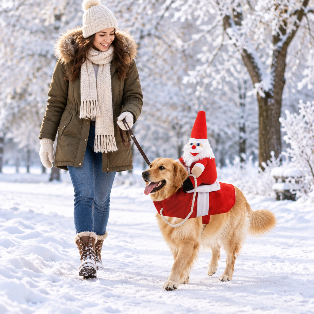 A Winter Walk With Santa