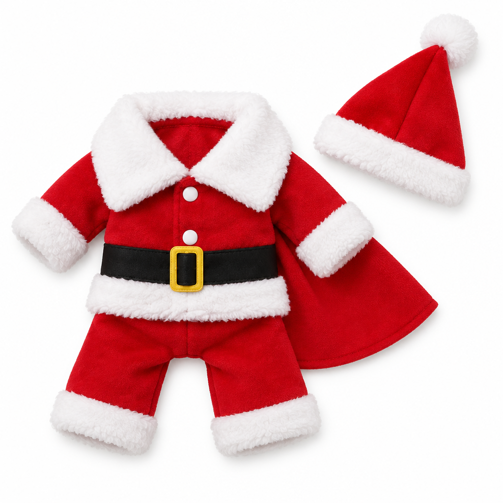Calivo Santa Suit Pet Costume with hat