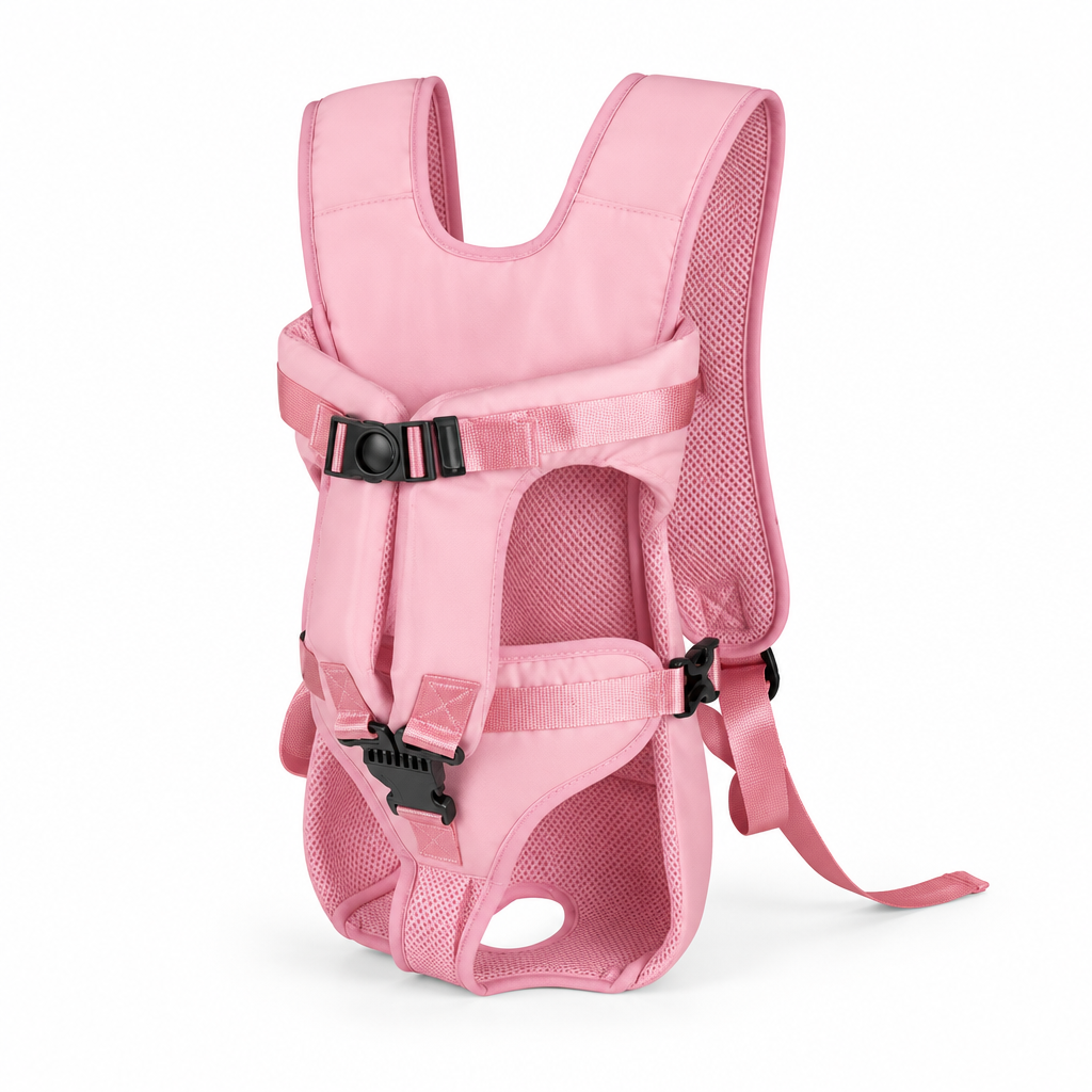 Pink carrier - hands-free pet carrier backpack in pink