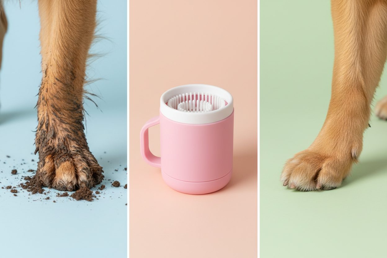 Calivo Paw Cleaner - Portable Dog Paw Cleaning Cup